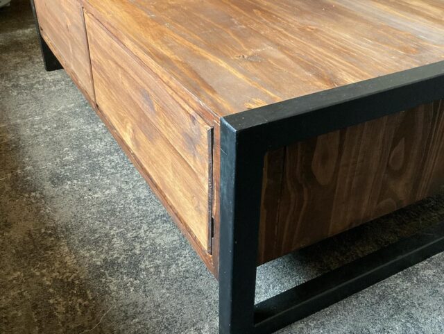 Family games nights need large coffee tables. 

This client wanted one with deep drawers all round for boardgames and an epic collection of cds (remember when we still listened to an artist or musician’s full album and had to access their music by supporting them with album sales?! )

They liked the wrought iron look so we designed a coffee table that mimics that style in all wood.

Always good when furnishings can honour the nostalgia and in person connections! home furnishings.
#customcoffeetable #gamestable #puzzletable #familynights